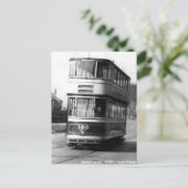 Oud Briefkaart - Sheffield Corporation Tram (Staand voorkant)