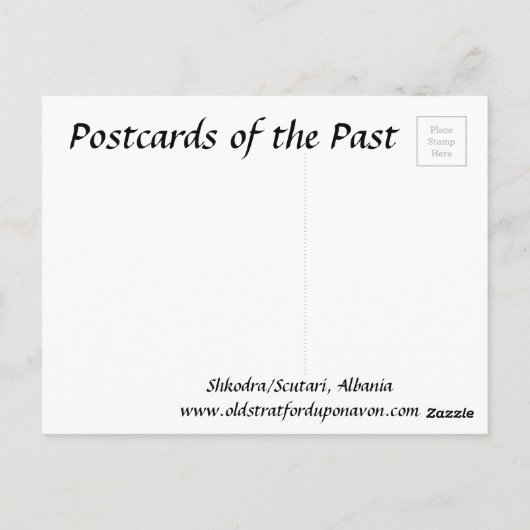 Oud Briefkaart - Shkodra/Scutari, Albanië (Achterkant)
