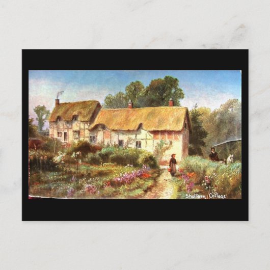 Oud Briefkaart, Shottery, Anne Hathaway's Cottage Briefkaart (Voorkant)