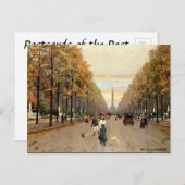 Oud Briefkaart - Siegesallee, Berlijn (Voorkant / Achterkant)