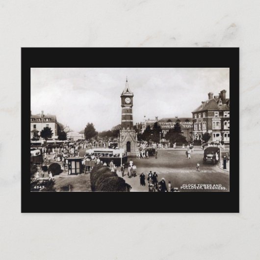 Oud Briefkaart - Skegness Clock Tower (Voorkant)