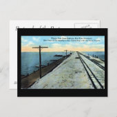 Oud Briefkaart - sleutelspoorlijn West (Voorkant / Achterkant)