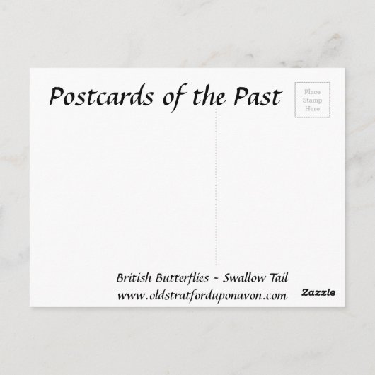 Oud Briefkaart - slibstaart (Achterkant)