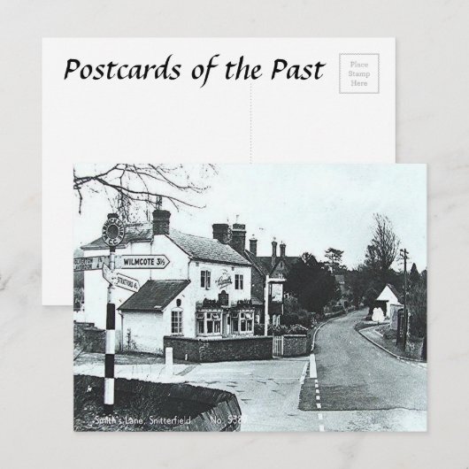 Oud Briefkaart - Snitterfield, Warwickshire (Voorkant / Achterkant)