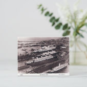 Oud Briefkaart - Southampton Docks (Staand voorkant)