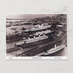 Oud Briefkaart - Southampton Docks