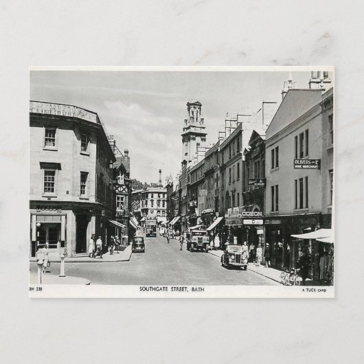 Oud Briefkaart - Southgate Street, Bath, Spmerset (Voorkant)