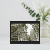 Oud Briefkaart - Spoorwegkruising, Newcastle-on-Ty (Staand voorkant)