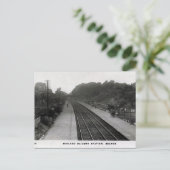 Oud Briefkaart - Spoorwegstation, Belper, Derbyshi (Staand voorkant)