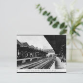 Oud Briefkaart - spoorwegstation Ipswich (Staand voorkant)