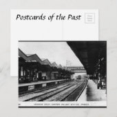 Oud Briefkaart - spoorwegstation Ipswich (Voorkant / Achterkant)