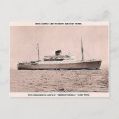 Oud Briefkaart - SS Braemar Castle (Voorkant)