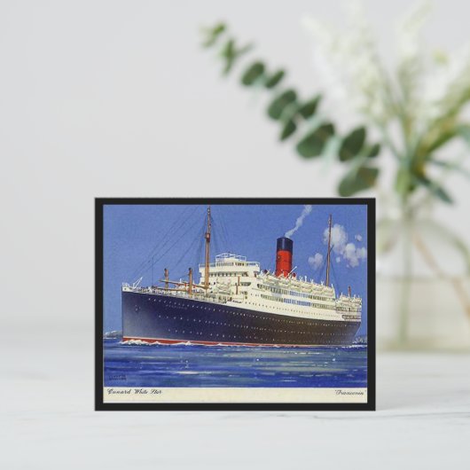 Oud Briefkaart - SS Franconia (Staand voorkant)