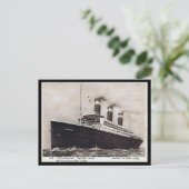 Oud Briefkaart - SS Leviathan, Verenigde Staten li (Staand voorkant)