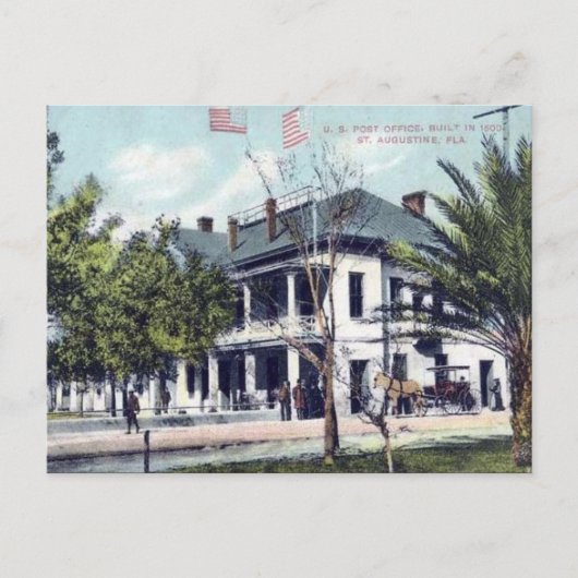 Oud Briefkaart - St Augustinus, Florida (Voorkant)
