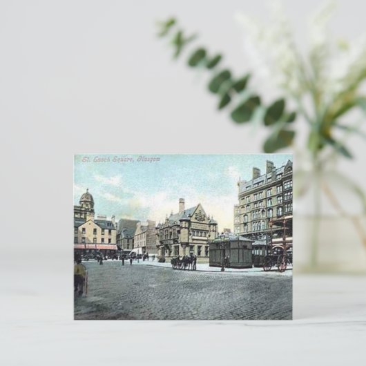 Oud Briefkaart - St. Enoch Square, Glasgow (Staand voorkant)