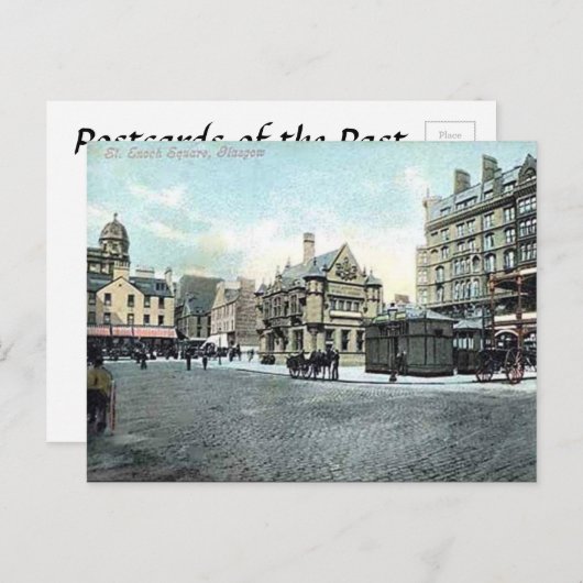 Oud Briefkaart - St. Enoch Square, Glasgow (Voorkant / Achterkant)