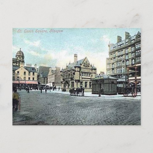 Oud Briefkaart - St. Enoch Square, Glasgow (Voorkant)