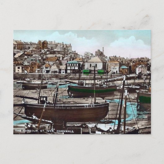 Oud Briefkaart - St. Ives, Cornwall, Engeland (Voorkant)