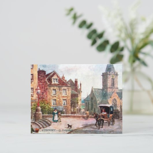 Oud Briefkaart - St Peter Port, Guernsey (Staand voorkant)