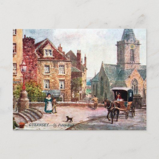 Oud Briefkaart - St Peter Port, Guernsey (Voorkant)