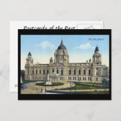 Oud Briefkaart - stadhuis, Belfast (Voorkant / Achterkant)