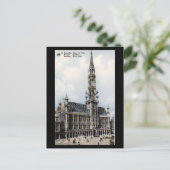 Oud Briefkaart - stadhuis Brussel (Staand voorkant)