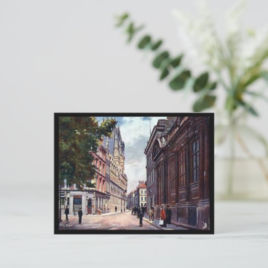 Oud Briefkaart - stadhuis, Northampton (Staand voorkant)