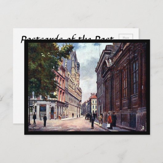 Oud Briefkaart - stadhuis, Northampton (Voorkant / Achterkant)