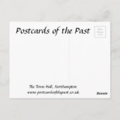 Oud Briefkaart - stadhuis, Northampton (Achterkant)