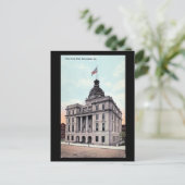 Oud Briefkaart, stadhuis, Savannah, Georgia Briefkaart (Staand voorkant)