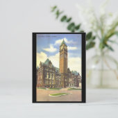 Oud Briefkaart - stadhuis, Toronto, Ontario (Staand voorkant)