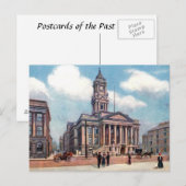 Oud Briefkaart - stadhuis van Birkenhead (Voorkant / Achterkant)