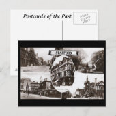 Oud Briefkaart - Stafford, Engeland (Voorkant / Achterkant)