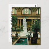 Oud Briefkaart - standbeeld van Thomas Jefferson (Voorkant / Achterkant)