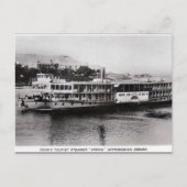 Oud Briefkaart - Steamer in Aswan, Egypte (Voorkant)