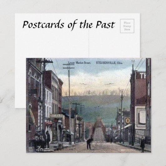 Oud Briefkaart - Steubenville, Ohio (Voorkant / Achterkant)