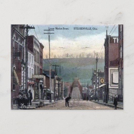 Oud Briefkaart - Steubenville, Ohio (Voorkant)