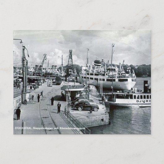Oud Briefkaart - Stockholm, Zweden (Voorkant)