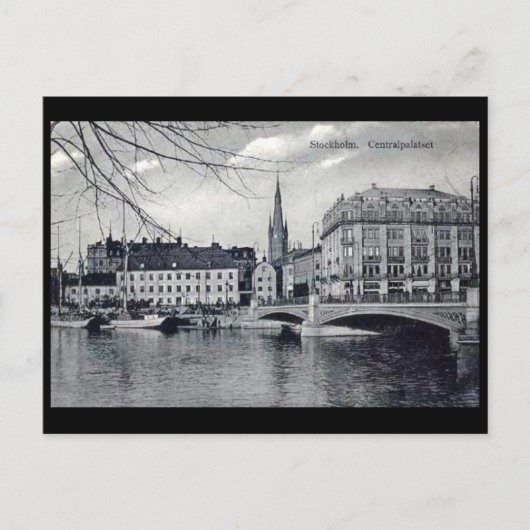 Oud Briefkaart - Stockholm, Zweden (Voorkant)