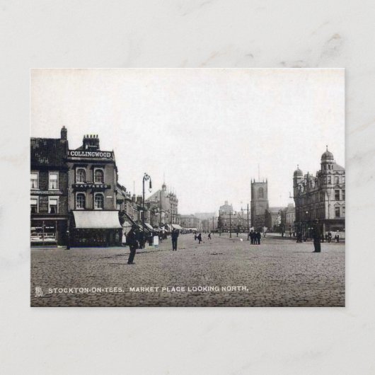 Oud Briefkaart - Stockton-on-T - shirts, Co Durham (Voorkant)