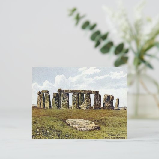 Oud Briefkaart - Stonehenge, Wiltshire (Staand voorkant)