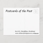 Oud Briefkaart - Straatsburg, Frankrijk (Achterkant)