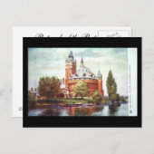 Oud Briefkaart, Stratford-upon-Avon, oud theater Briefkaart (Voorkant / Achterkant)