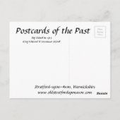 Oud Briefkaart - Stratford-upon-Avon, Warwickshire (Achterkant)