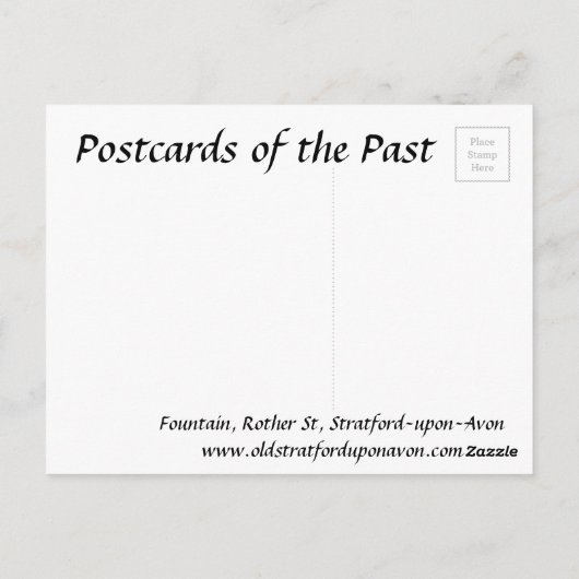 Oud Briefkaart - Stratford-upon-Avon, Warwickshire (Achterkant)