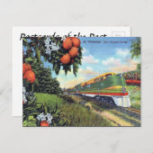 Oud Briefkaart - "Streamliner" in Florida (Voorkant / Achterkant)