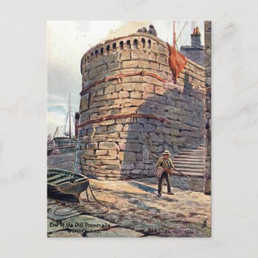 Oud Briefkaart - Sunderland, Tyne en Draag (Voorkant)