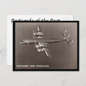 Oud Briefkaart - Super Constellation (Voorkant / Achterkant)