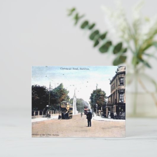 Oud Briefkaart - Surbiton, Londen (Staand voorkant)